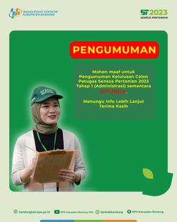 Pengumuman Kelulusan Calon Petugas ST-2023 Tahap 1 (Administrasi)