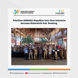 BPS Kabupaten Bandung Menjadi Narasumber Pelatihan SIMDASA bersama Diskominfo Kabupaten Bandung