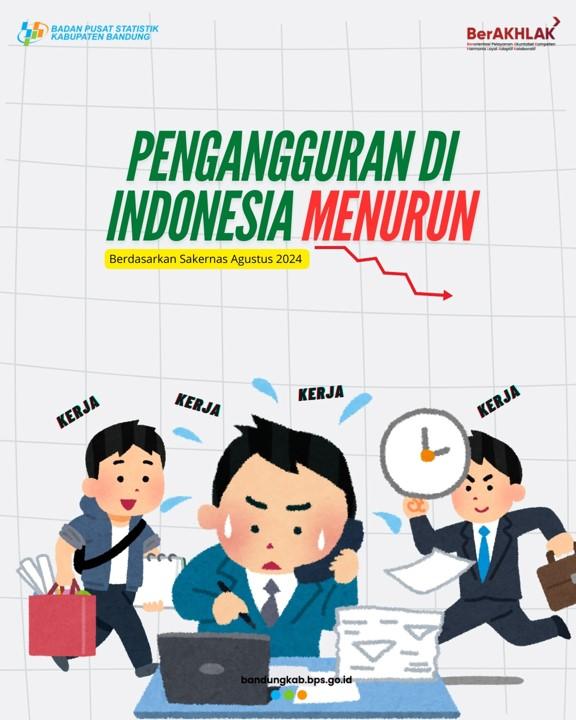 Unemployment in Indonesia is Declining