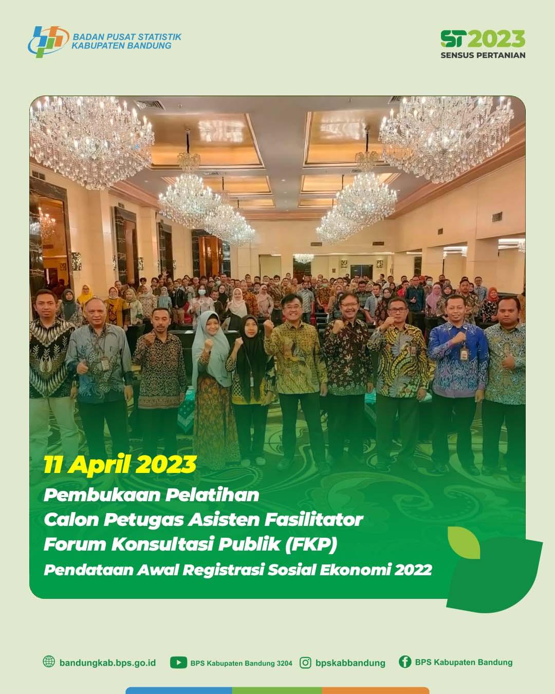 Pembukaan Pelatihan Forum Konsultasi Publik (FKP)