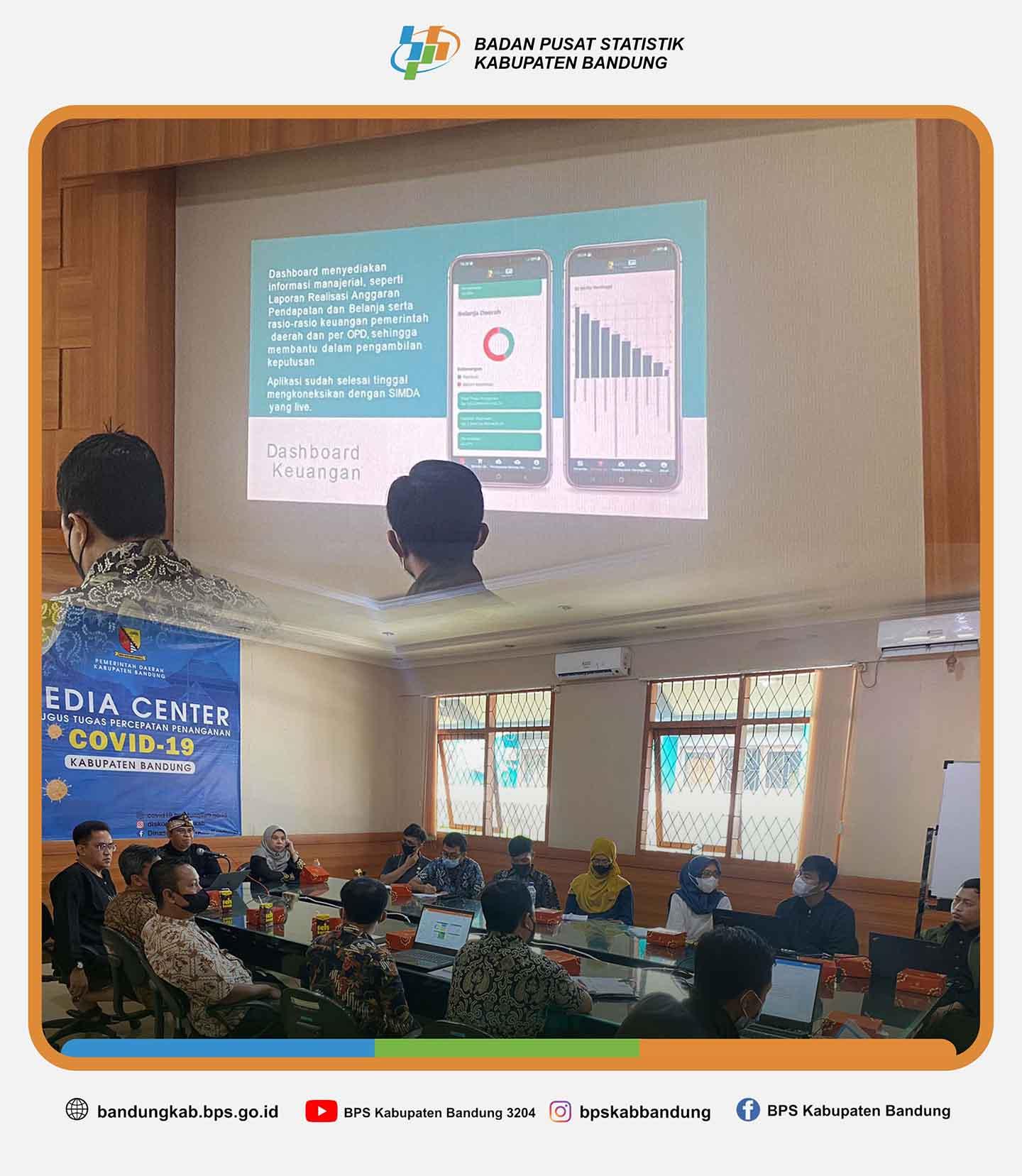 BPS KAB BANDUNG WITH DISKOMINFO KAB BANDUNG CONDUCT COORDINATION MEETING ABOUT SATU DATA JABAR